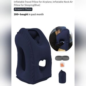 Inflatable Travel Pillow for Airplane